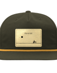 PAUSE Hat in the Lantern color scheme