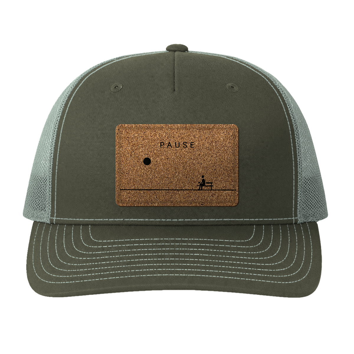PAUSE Hat in the Trailhead color scheme